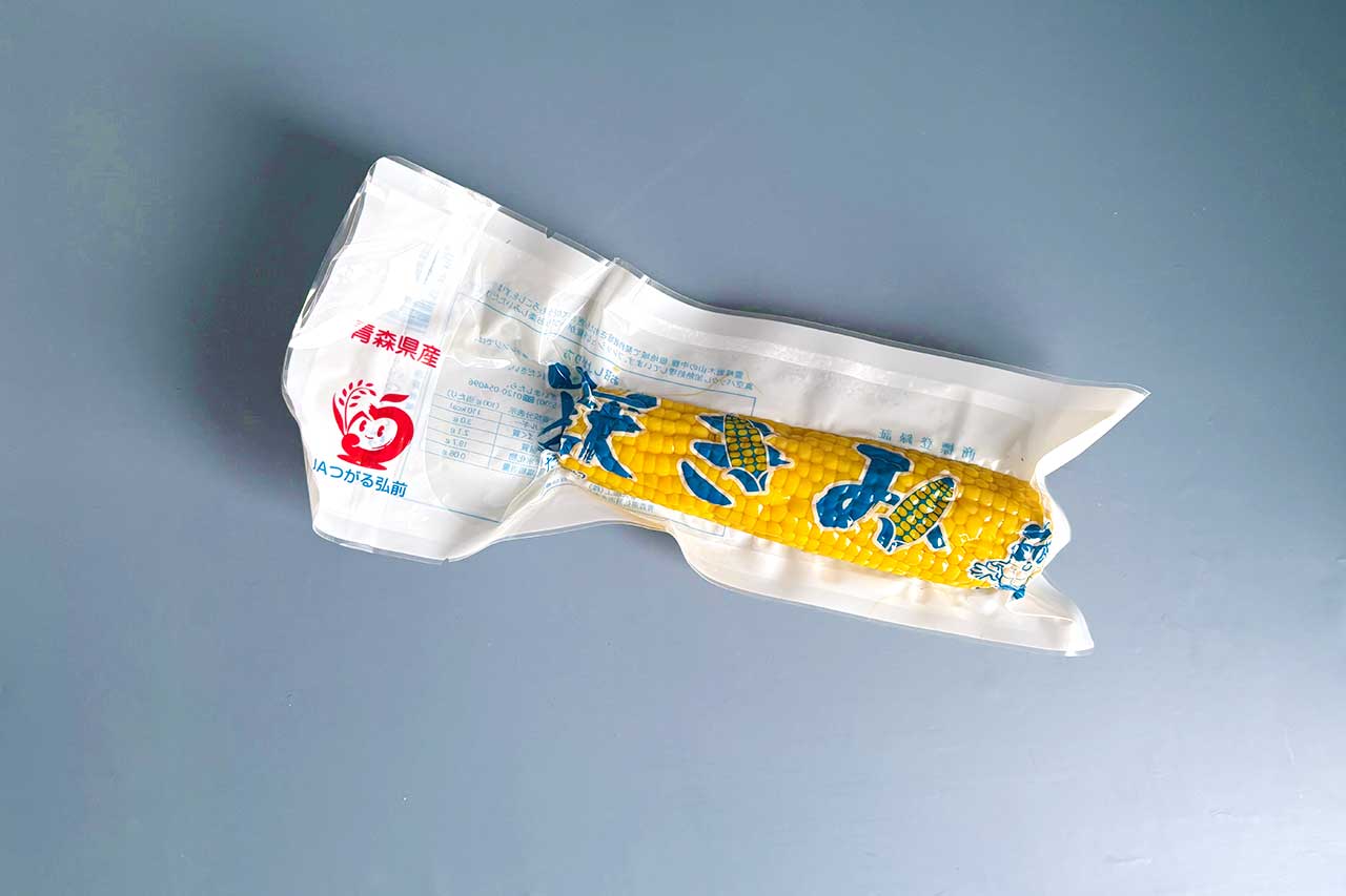 青森のおみやげ/夏を真空パック/嶽きみ